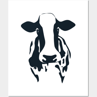 Cow Silhouette Posters and Art